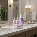 Kit Renovação e Revitalização - 01 Creme + 01 Sérum + 01 Hidratante + 01 Esfoliante + 01 Bruma